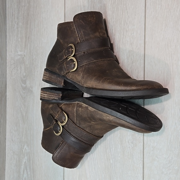 Born Women Pirlo Ankle Distressed Leather Boots shoes sz 7M - Picture 12 of 13